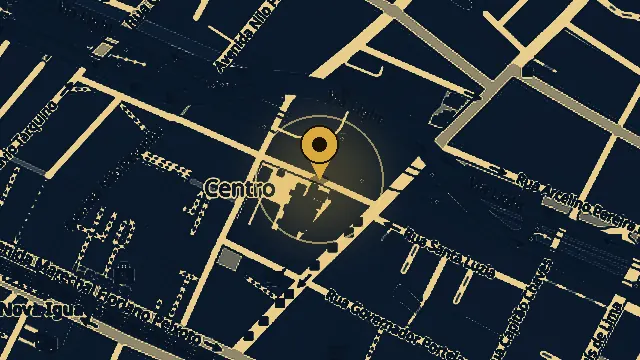 Mapa da região: Centro de Nova Iguaçu, RJ